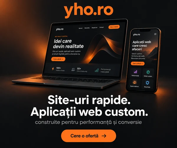 yho.ro — Site-uri rapide și aplicații web custom construite pentru performanță și conversie